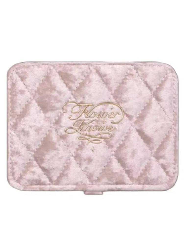 Flower Knows Makeup Storage Bag Cute Pink Large Capacity Underarm Handheld Shoulder Bag Korean Style Square Pillow Bag