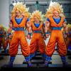 34cm Anime Dragon Ball Z Super Saiyan 3 Son Goku Action Figures Standing Model Pvc Statue Desktop Decoration Ornament Toys Gifts