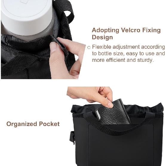 Multifunctional Luggage Travel Cup Holder For Suitcases Free Hand Drink Caddy Fits Suitcase Handles, Also, As An Automotive And Stroller Cup Holder,