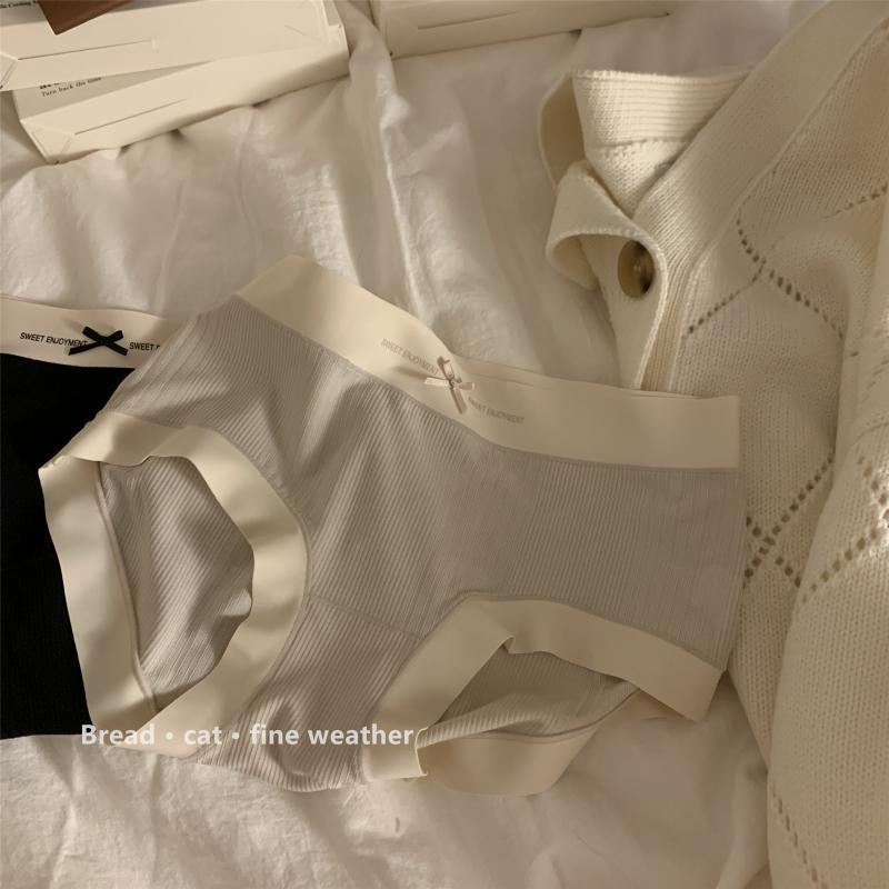 

Трусики женские антибактериальные бесшовные трусы для девочек с промежностью, дышащие, с высокой эластичностью, средней талией One size