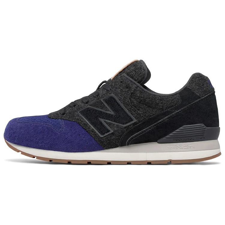 

New Balance Nb 996 Удобная ткань Низкий верх Марафонские кроссовки Мужские кроссовки Черный Синий MRL996JJ 41.5