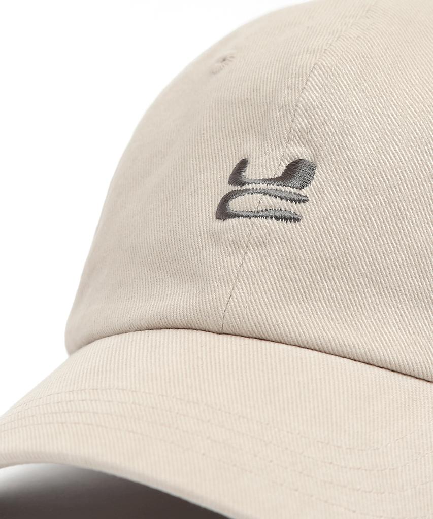 Eondeokeonteulol Four Seasons Cotton Logo Embroidered Basic Soft Top Unisex Ball Cap Uc / Washed B B / Beige