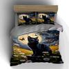Cat, Moon, Butterflies. Bedding Duvet Cover Sets Duvet Covers Pillowcases Gifts (1 * Duvet Cover 2 * Pillowcases, Without Duvet Insert)