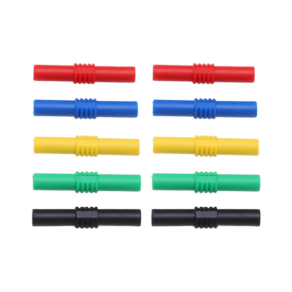 4mm Insulated Banana Coupler Female To Female 5 Colors Banana Plug Socket Adapter for Inverters Industrial Equipment
