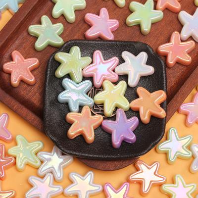 5 ks Módní UV Dazzle Sea Stars Rozptýlené korálky Náhrdelník DIY Náramek Šperky Doplňky Ručně vyráběné materiály