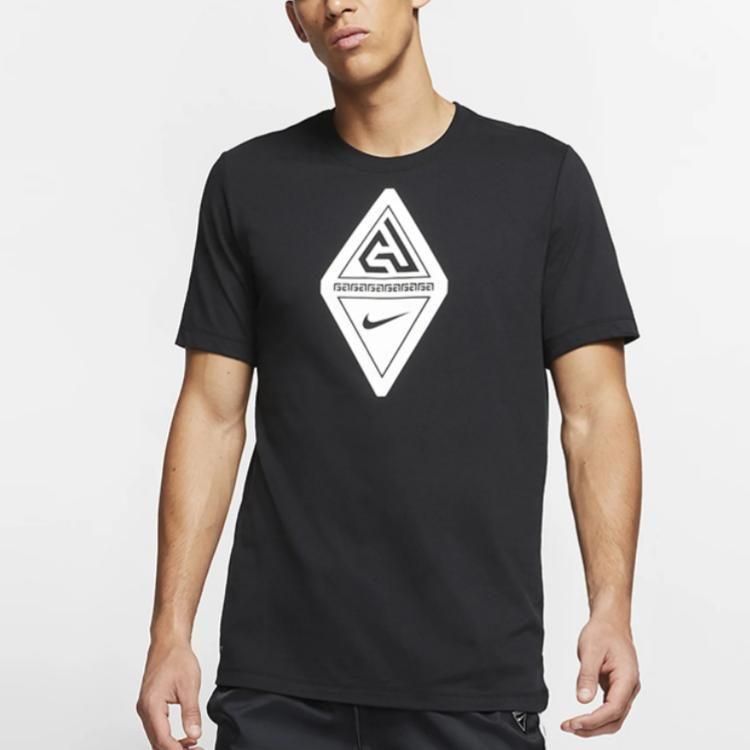 Nike T Shirts Men's Crew Neck Moderate Straight Fit BV8268-010