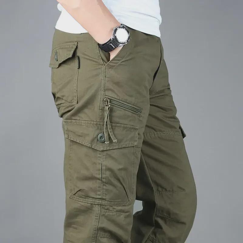 Men's Spring Loose Straight Sports Casual Trousers - Durable Outdoor Wear-Resistant Overalls