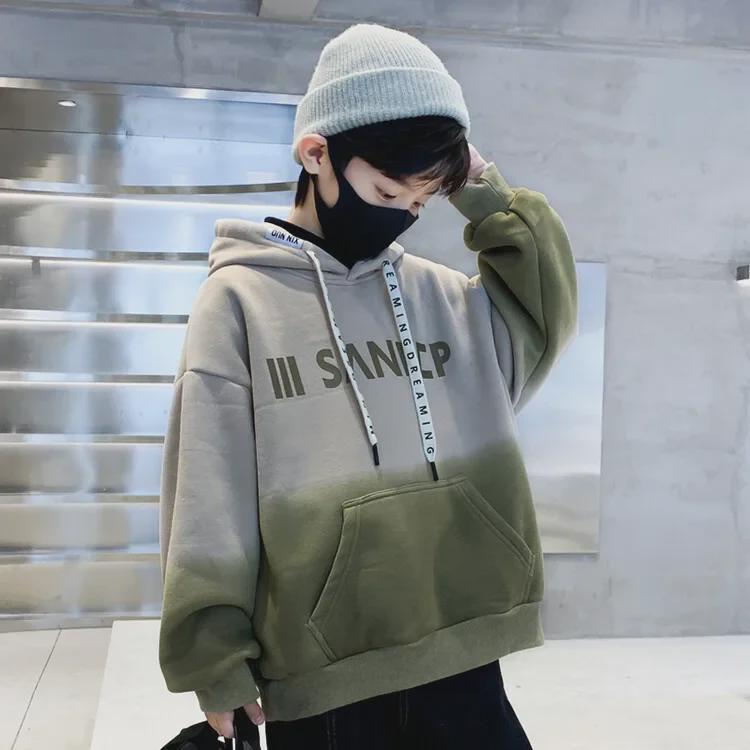 Boys' Hooded Sweatshirts – 2023 Street Fashion for Spring & Autumn