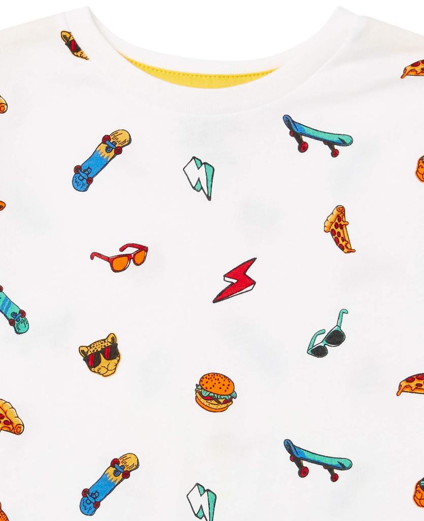 Amazon Essentials 5-Pack Long Sleeve T-Shirts (Formerly Spotted Zebra) Boys, Navy/White/Light Blue, Sizes 130-135