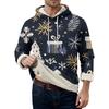 Men's Casual Long-Sleeve Fleece Hoodie With Pockets