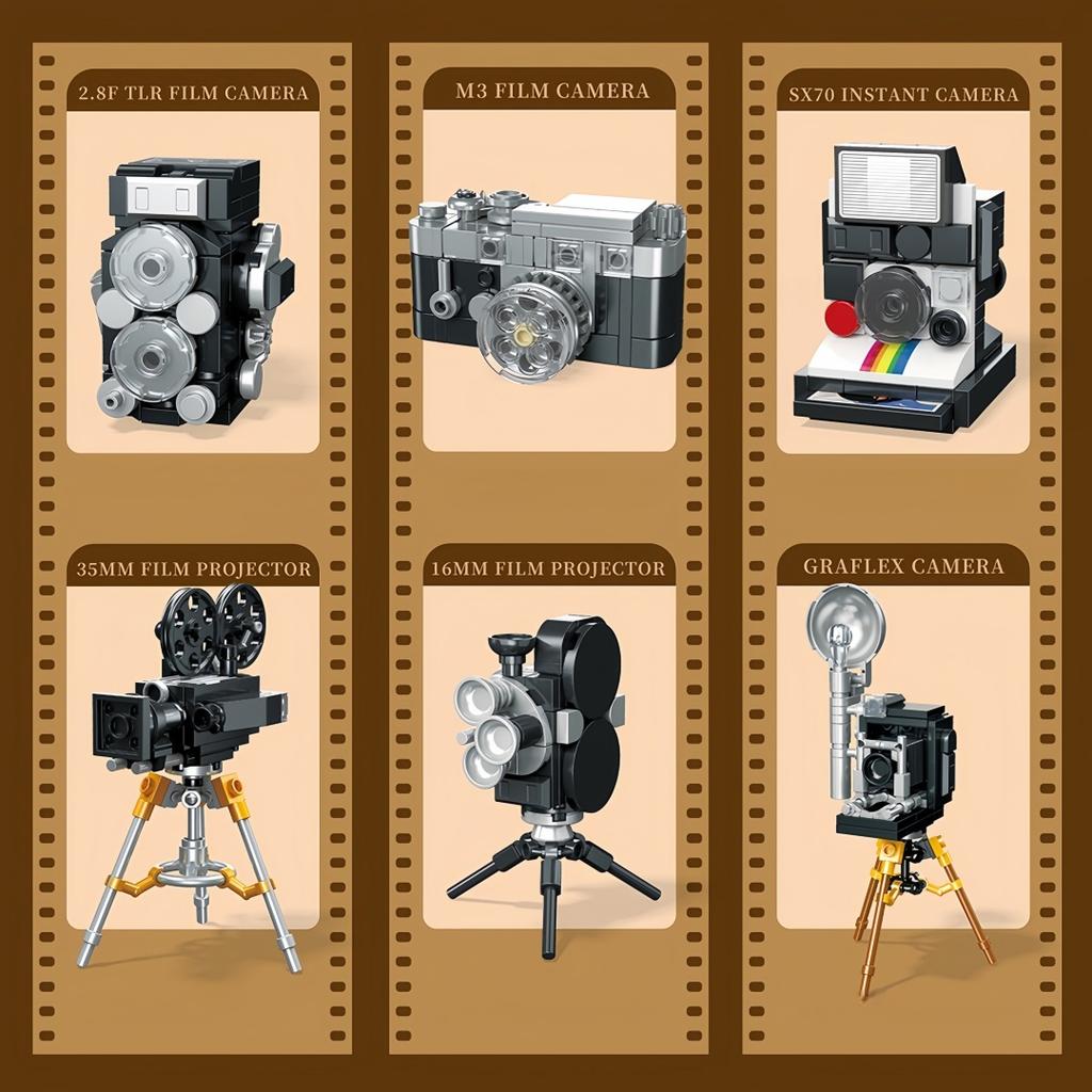 High-Quality Knew High-Quality Built High-Quality 3D High-Quality Camera High-Quality Building High-Quality Blocks–Vintage High-Quality Collectible