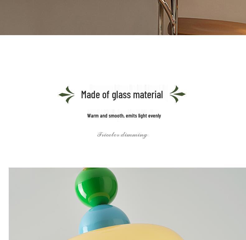 Nordic Minimalist Glass Pendant Light for Bedside, Inn, Bar, or Restaurant