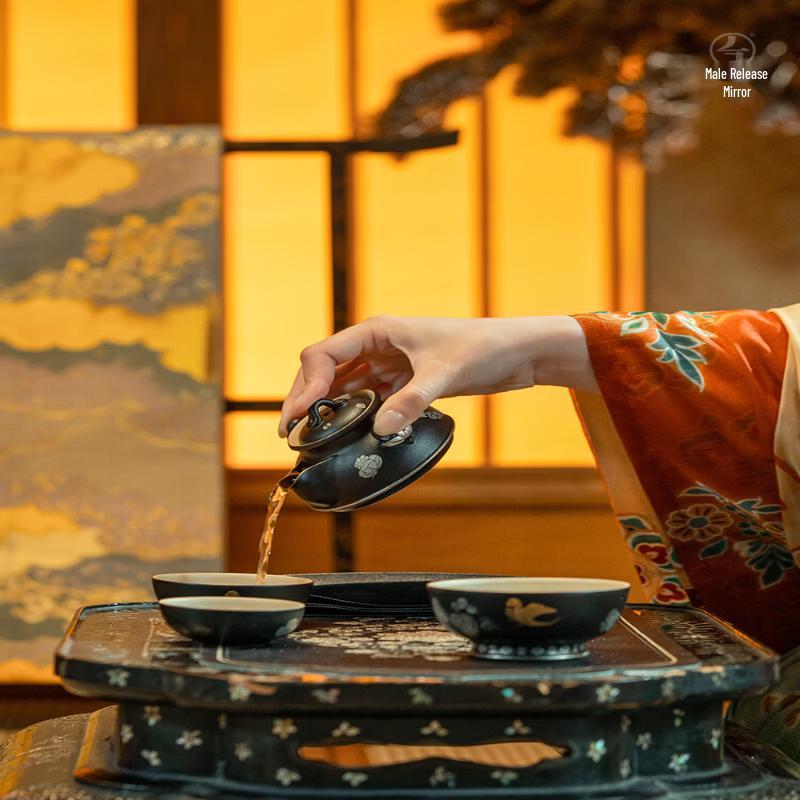 Wanqiantang Shaanxi Museum Co-branded Ceramic Travel Tea Set