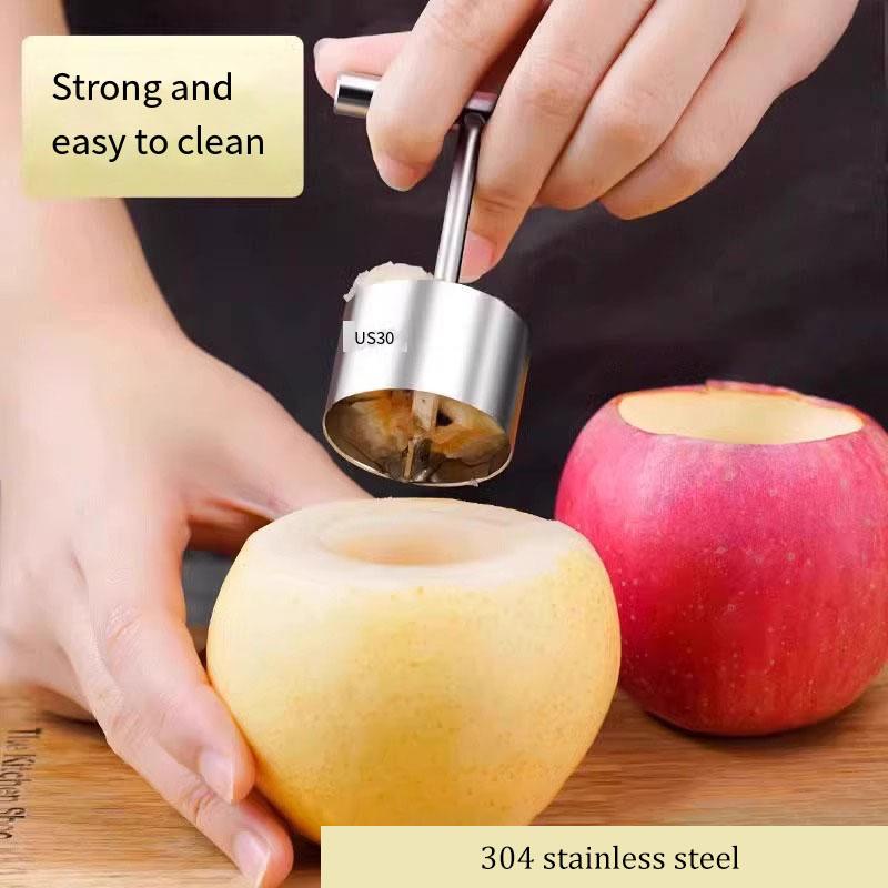 Household Fruit Core Extractor Stainless Steel Apple Pear Core Extractor Core Extractor Sydney Pear Hole Excavator Artifact