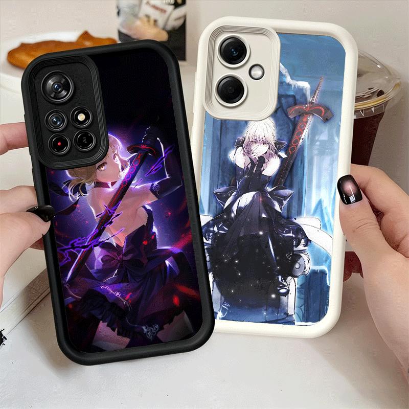 Fate Zero Stay Night Saber Soft Phone Case for Xiaomi Redmi Note 15 14 13 12 11 Pro Plus 10S 11S 4G 11T 5G Shell Silicone Funda