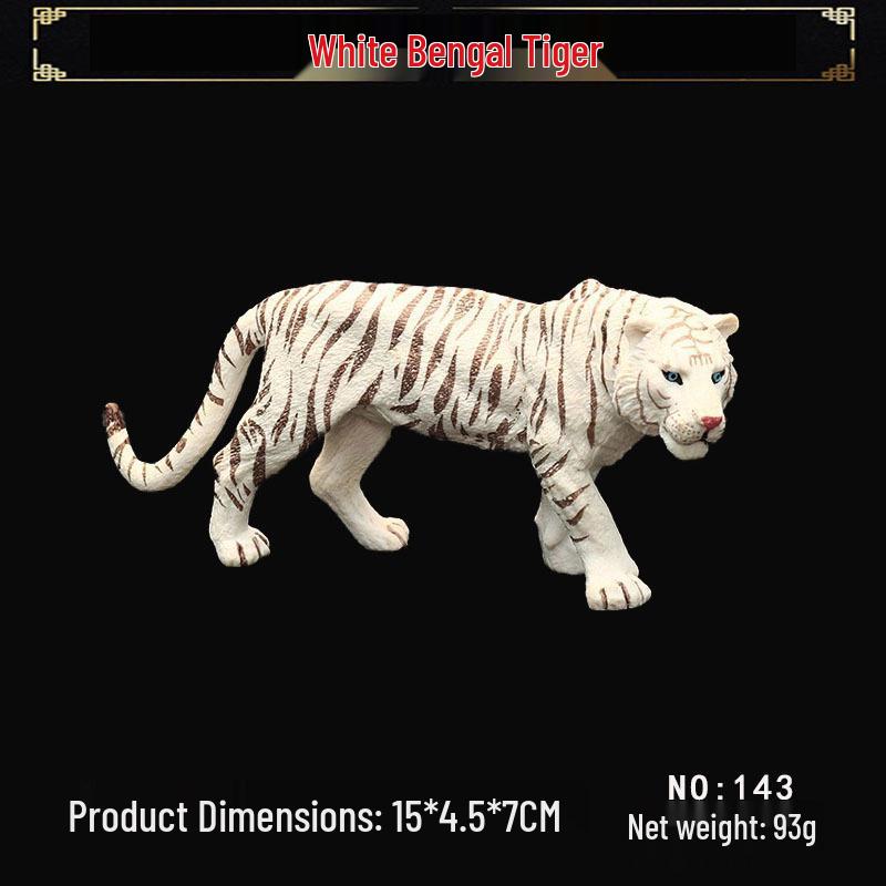 Realistic Wild Animal Toy Set: Large Tiger, Saber-toothed Tiger, Bengal Tiger for Kids' Play