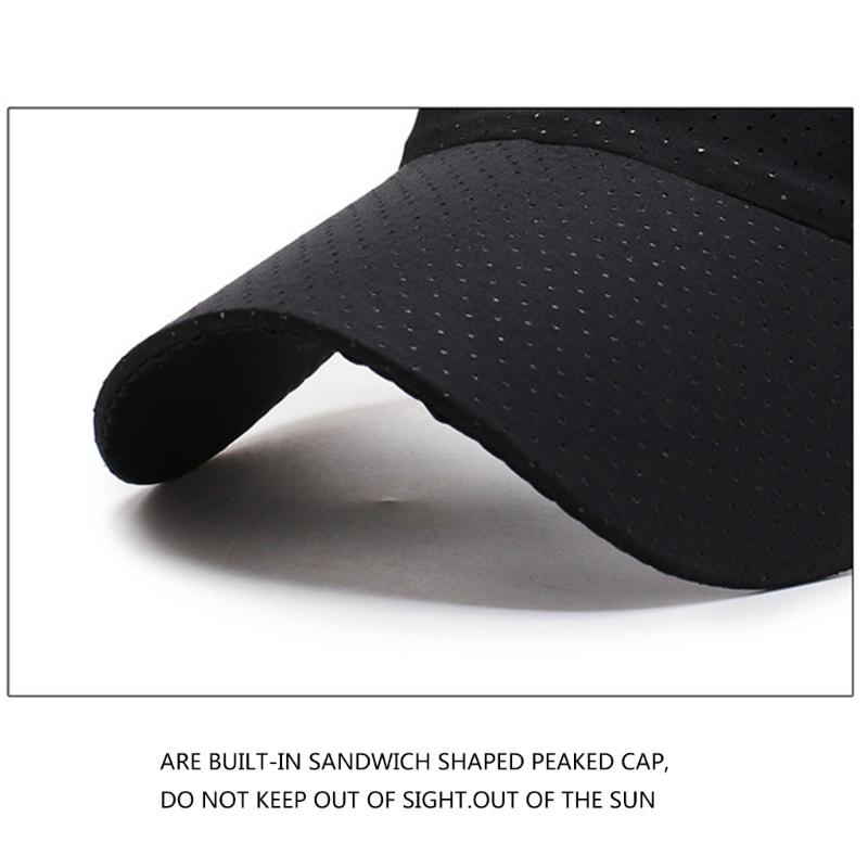 Quick Drying Breathable Mesh Sun Hat Unisex Adjustable Open Top Hat for Outdoor Sport Summer Travel Cycling Headwear
