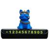 Cute Funny Bulldog Car Temporary Parking Number Plate Gift Automobiles Auto Ornament Cute Voiture Dashboard Decor Accessori P4Z1