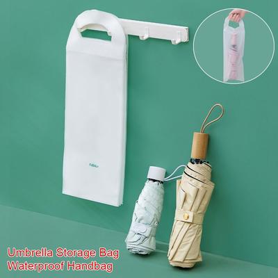 10 Peças/Pacote Plástico Impermeável Bolsa de Mão Capa Impermeável Reutilizável Bolsa para Guardar Guarda-chuva Doméstico