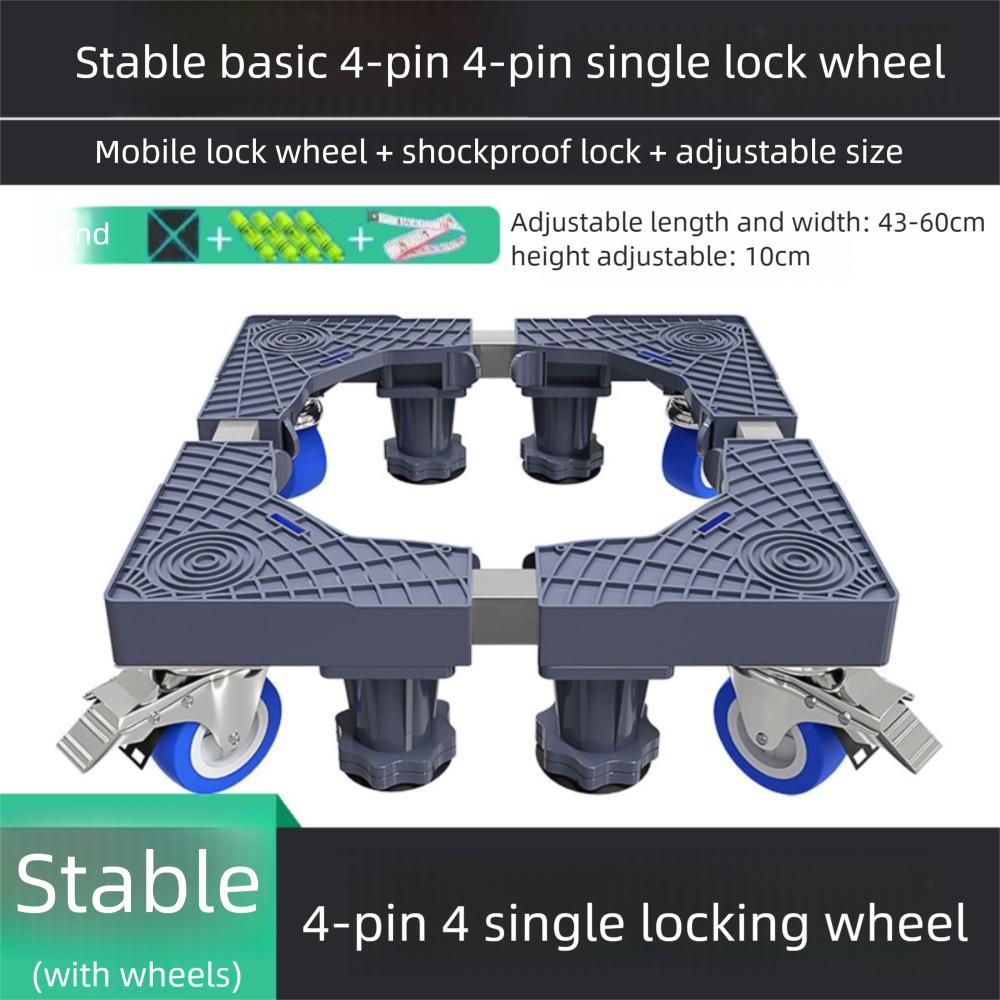 

Багатофункціональна підставка для підйому холодильника, регульована підставка для сушарки для холодильника, пральної машини 4 Feet & 4 Wheels