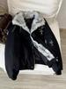 Men's Trendy American High Street Feather Collar Snow Eagle Cotton Jacket