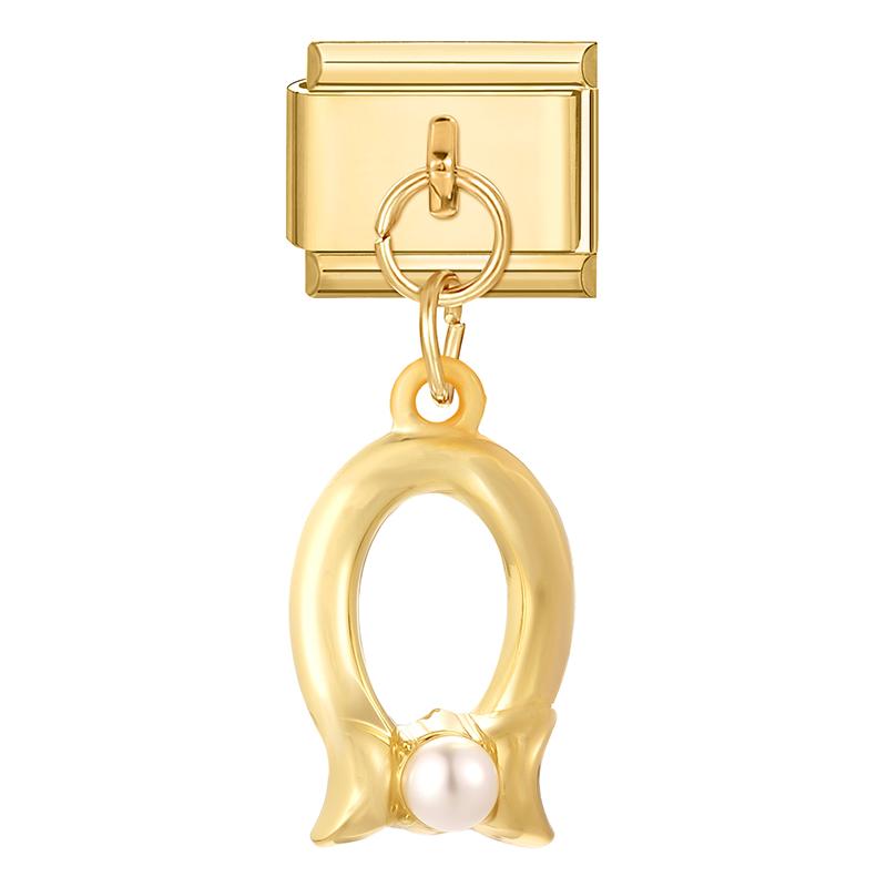 Gold Color Butterfly Bow Knot Star Swallow  Pendant Charm Links Fit 9mm Stainless Steel Bracelet DIY Making Men Women Gift