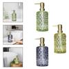 Glass Soap Dispenser Bathroom Liquid Container Modern 500ml Sturdy Lotion Dispenser for Home Countertop Hotel Kitchen Bathroom