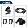TUCKBOLD Washer Nozzle for Jeep Grand Cherokee 2005-2016 Windshield Washer Nozzle No.55372143AB Front Black