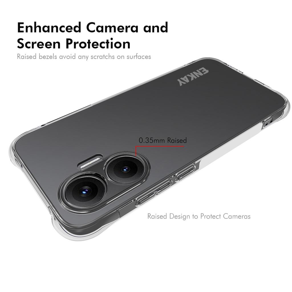 Für Xiaomi Poco F7 5G Klare Handyhülle ENKAY HAT PRINCE Stoßfest Rutschfest TPU Hülle