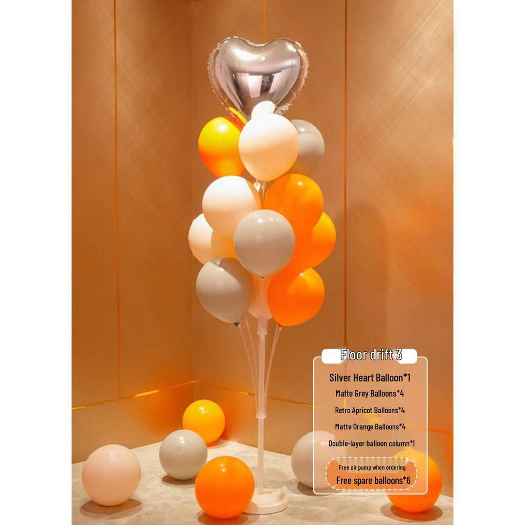 Alla hjärtans dag Ballongpelardekoration för fester: Idealisk för bröllop, födelsedagar och evenemang. Perfekt för en romantisk atmosfär.