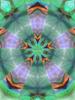 Pentangle Pastel Shades Multicolored Kaleidoscope Pentangle Pattern 6 Classic T-Shirt