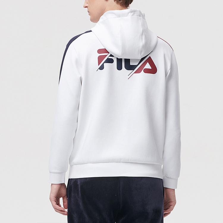 Neues FILA Athletics Sweatshirt Herren Standard Weiß A11M143213FWT