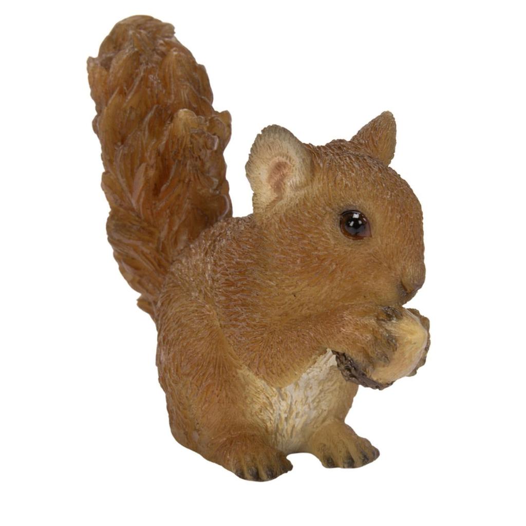Ubia Mini Squirrel 6 X X Doll Figurine Ornament Animal Garden Decoration Realistic Cute Squirrel H24187 2.4 4.5cm