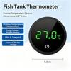 Lcd Digital Fish Tank Mini Thermometers Aquarium Self-Adhesive Thermometer  Large Screen Monitor Terrarium Temperature Meter