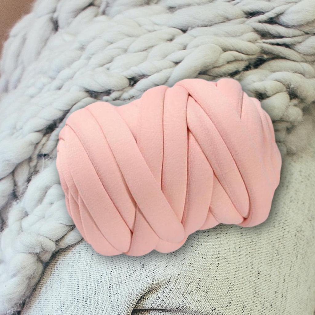 0.55lbs Chunky Yarn Bulky Yarn Thick Hand Knitting Tube Yarn Giant Yarn for Arm