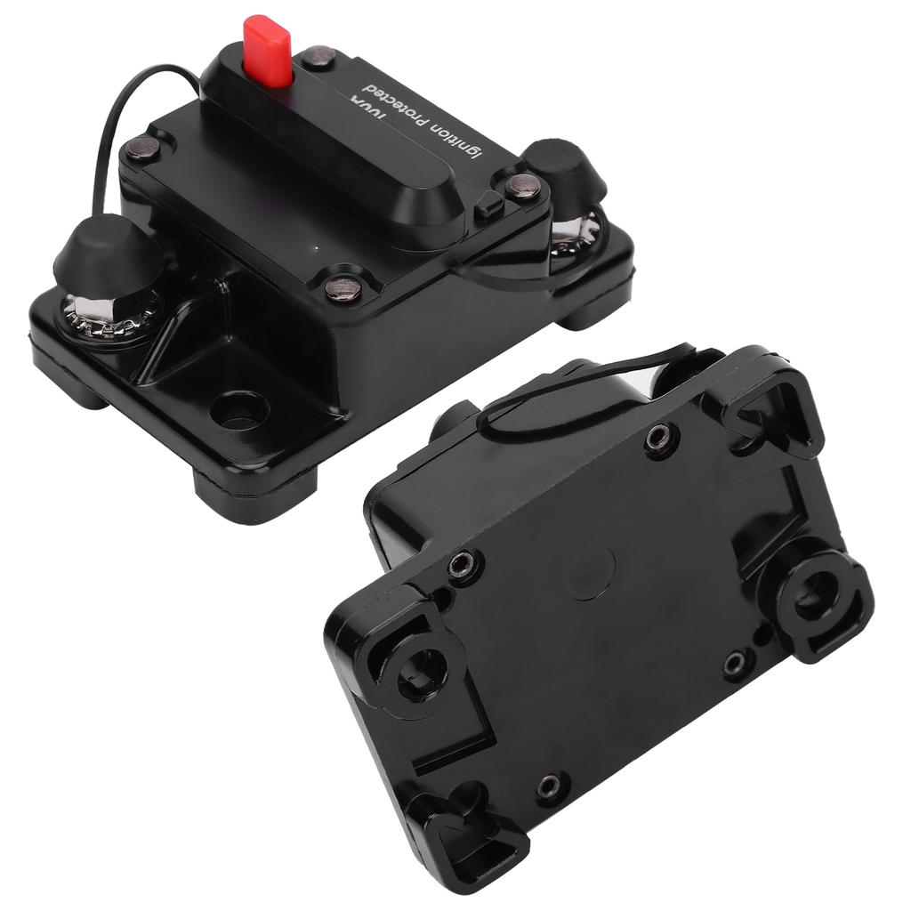 Circuit Breaker Auto Reset Fuse Holder Copper Waterproof Automatic Switch Red DC12‑42V100A