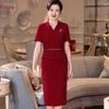 Spring 2025 Elegant Tummy-Covering Formal Dress for Mother of the Bride