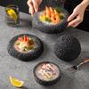Specialty Meteorite Ball Plate - Japanese Style Creative Tableware with Dry Ice Effect