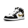 Jordan 1 Mid Patent SE PS Black Gold BQ6932-007