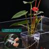 Aquarienpflanzenhalter Transparent Aquariendekorationen Pflanzentopf Wasserpflanzenhalter Wasserpflanzenbecher Aquarium Pflanzgefäß