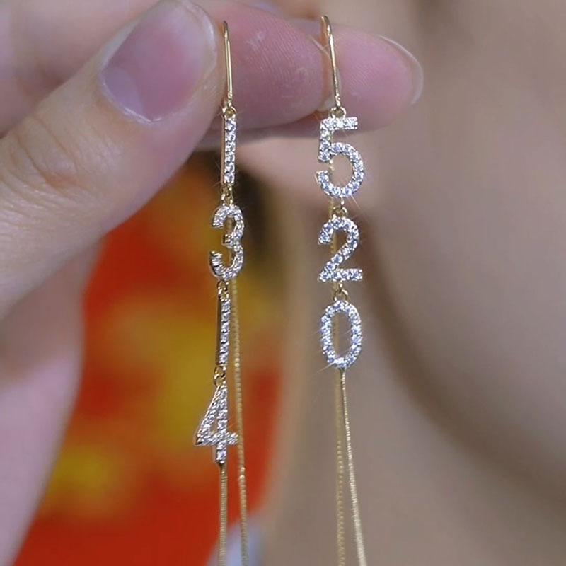 Earrings for Women, Trendy and Fashionable Long Style, 1314 Tassel Ear Line, Internet Famous, Same Style Anti Loss Earrings