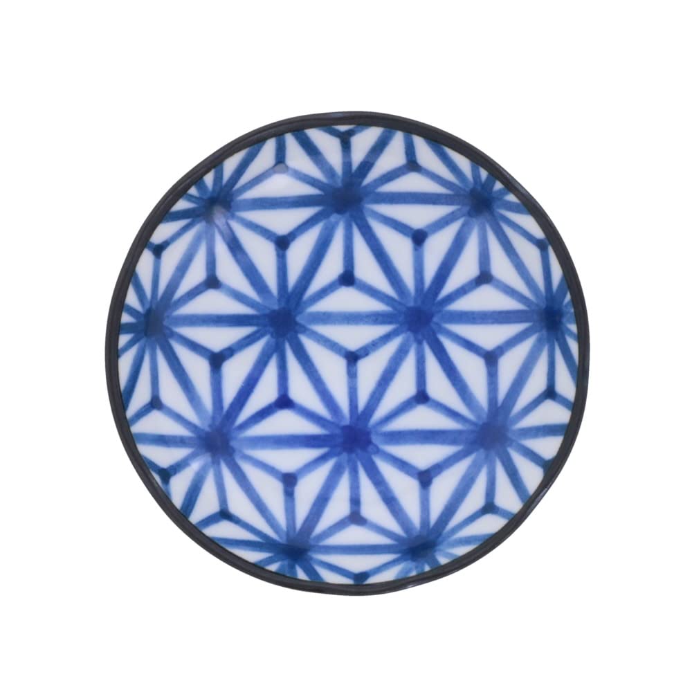 

Tableware East Small Plate 12cm Traditional Pattern Japanese Tableware Hemp Leaf