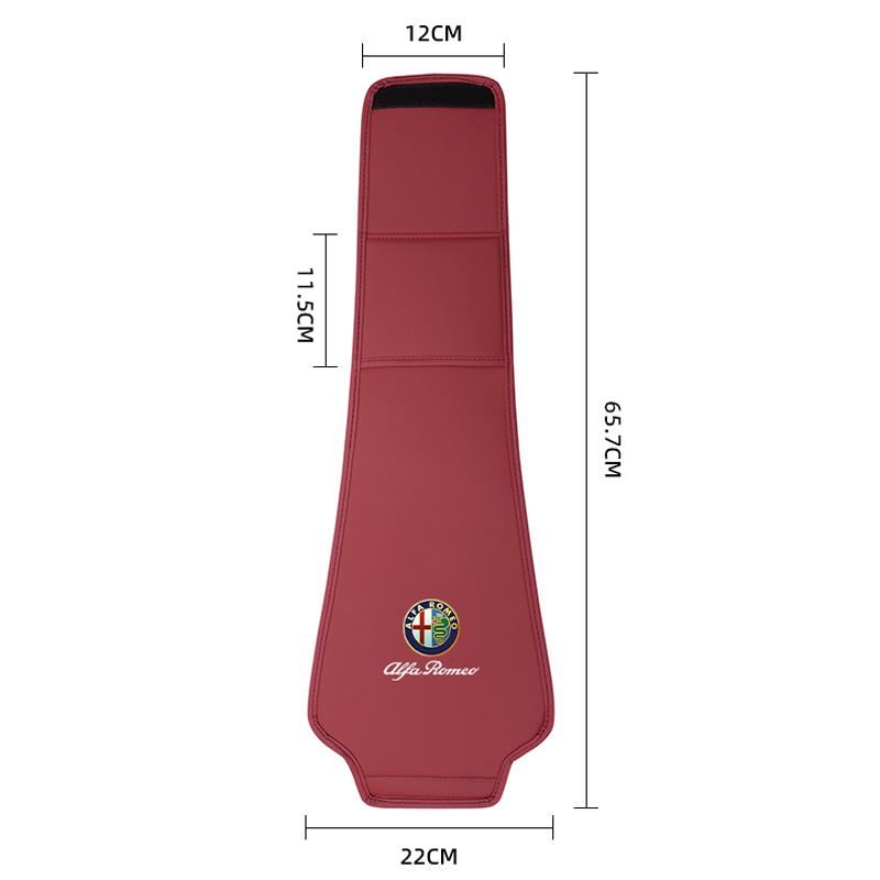 For Alfa Romeo Lær Bilsete Hodestøtte Anti-skitten Elastisk Putebeskytter Beskyttende Deksel For Alfa Romeo 4C 159 166 Giulia Giuliett