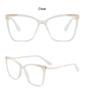 New Overszied Square Myopia Glasses Women Men Computer Phone Gaming Blocking Blue Light Prescription Eyeglasses Gradient Frame