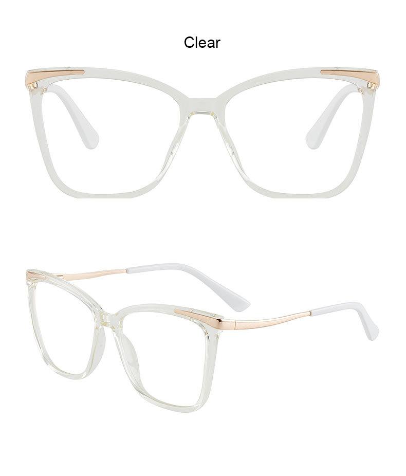 

New Overszied Square Myopia Glasses Women Men Computer Phone Gaming Blocking Blue Light Prescription Eyeglasses Gradient Frame 0