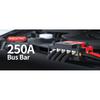250A Dual Bus Bar 12V Dual Row Bus Bar Power Distribution Block 12 x 5/16" Terminal Studs Positive and Negative Battery Bus Bar
