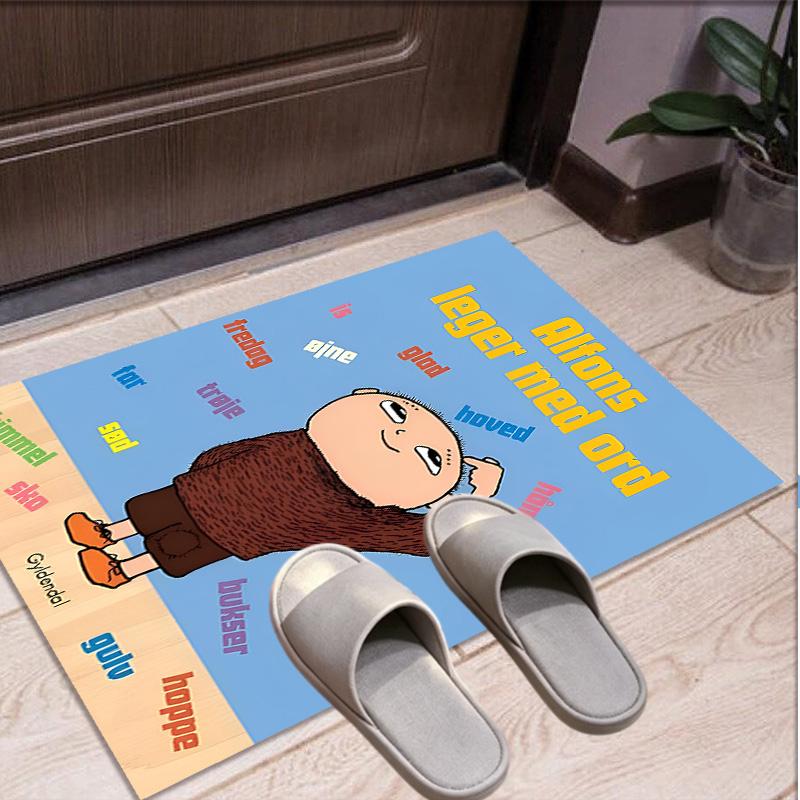 Alfons Aberg Pattern Rug, Indoor/Outdoor Mat, for Picnic, Gameroom, Bedroom, Office, Living Room, Home Decor Carpet, Birthday Gift