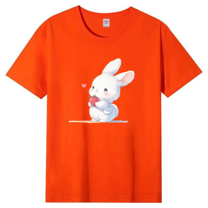 Cotton Short-sleeved T-shirt Female Loose Korean Version of The Harajuku Wind New Letter Printing Students Cotton Body Shirt Female