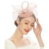 Feathers Mesh Fascinator Hat Exquisite Hairbands Vintage Veil Hat Headwear  Wedding