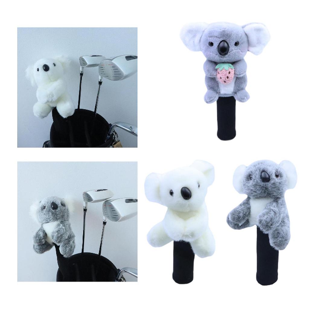 Koala Golf Headcover for Drivers Hybrid Golf Gift Funny Cute Lightweight Golf Accessories Golf Club Head Cover Lovely Plush